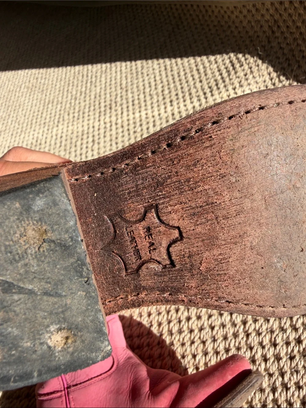 Old West Pink Kids Western Boots size 12.5